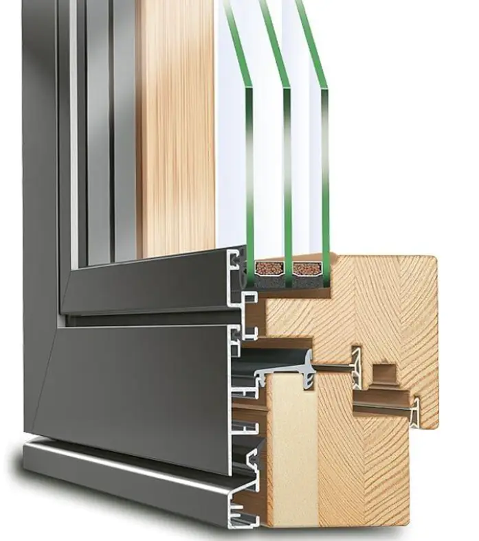 coupe fenetre bois alu